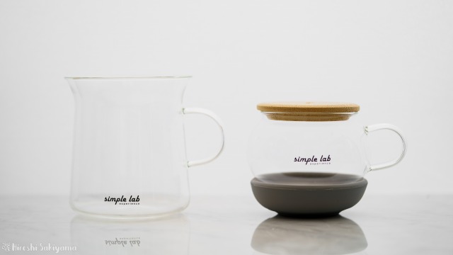 【Simple Lab Experience】AIRO. air-lock easy brewing tea set【MAGIC BREW】の急須とマグカップ